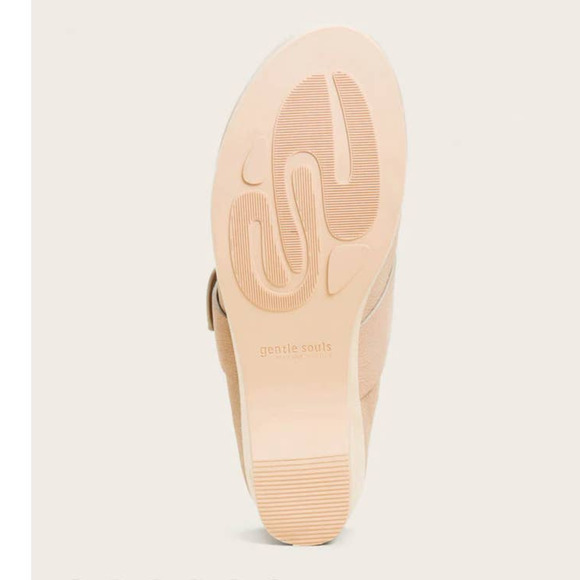 NEW Gentle Souls Kenneth Cole Henley Clog Tan Genuine Leather Cushioned Womens 8 - Picture 6 of 7